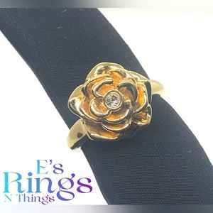 [Flourishing Rose] Beautiful Gold Plated Rose Ring